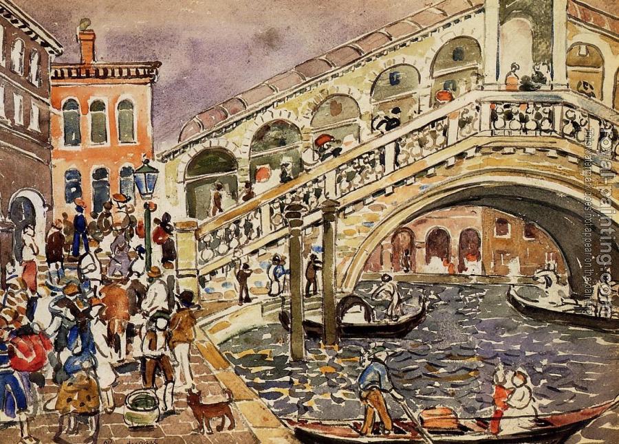 Maurice Brazil Prendergast : Rialto Bridge, Venice